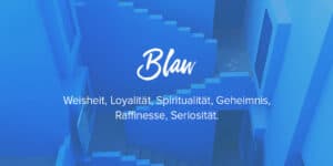 Blau farbe bedeutung