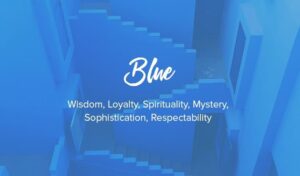 blaue Farbe bedeutet
