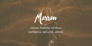 Signification de couleur marron