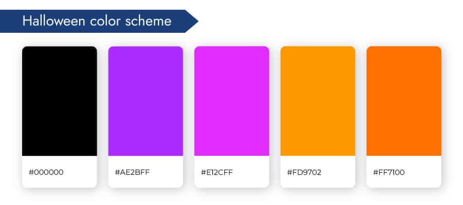 Halloween color scheme