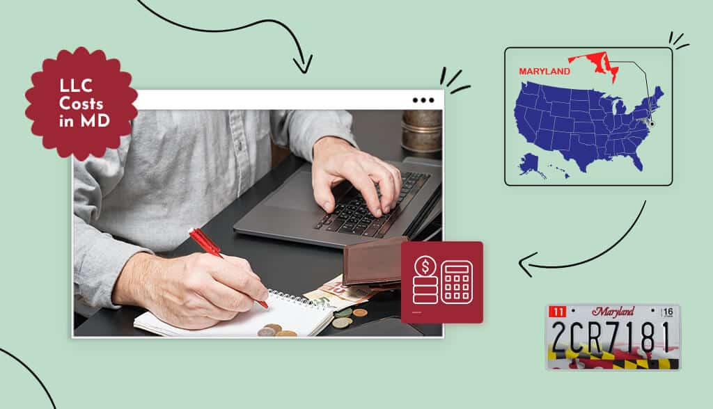 Header - Maryland LLC Costs person calculating costs