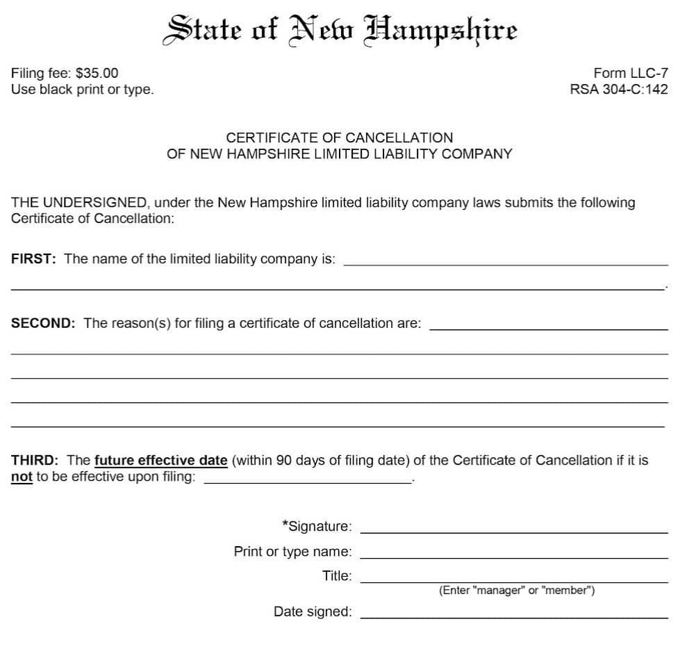 File a certificate of cancellation with the Department of State