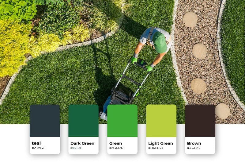 landscaping logo color palette