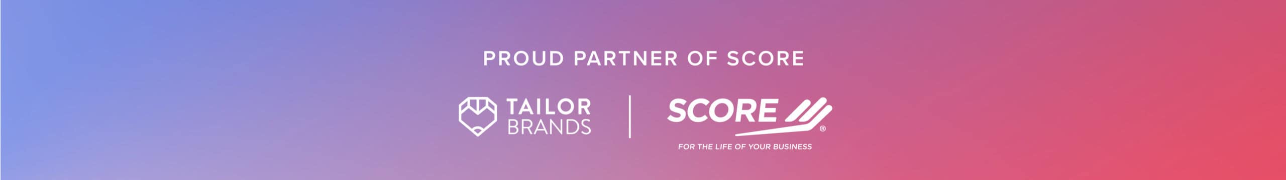 SCORE organization partnership with Tailor Brands