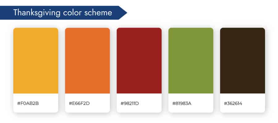 Thanksgiving color scheme