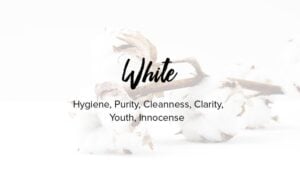 weiße Farbe bedeutet