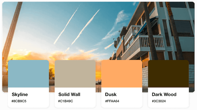 Real estate logos color palette