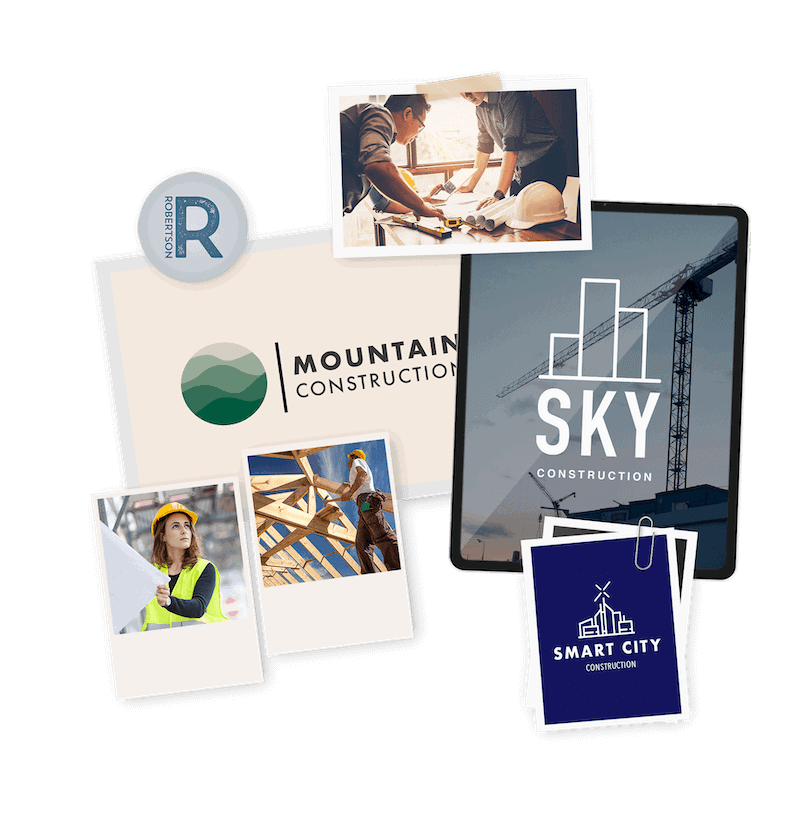 Construction logos header