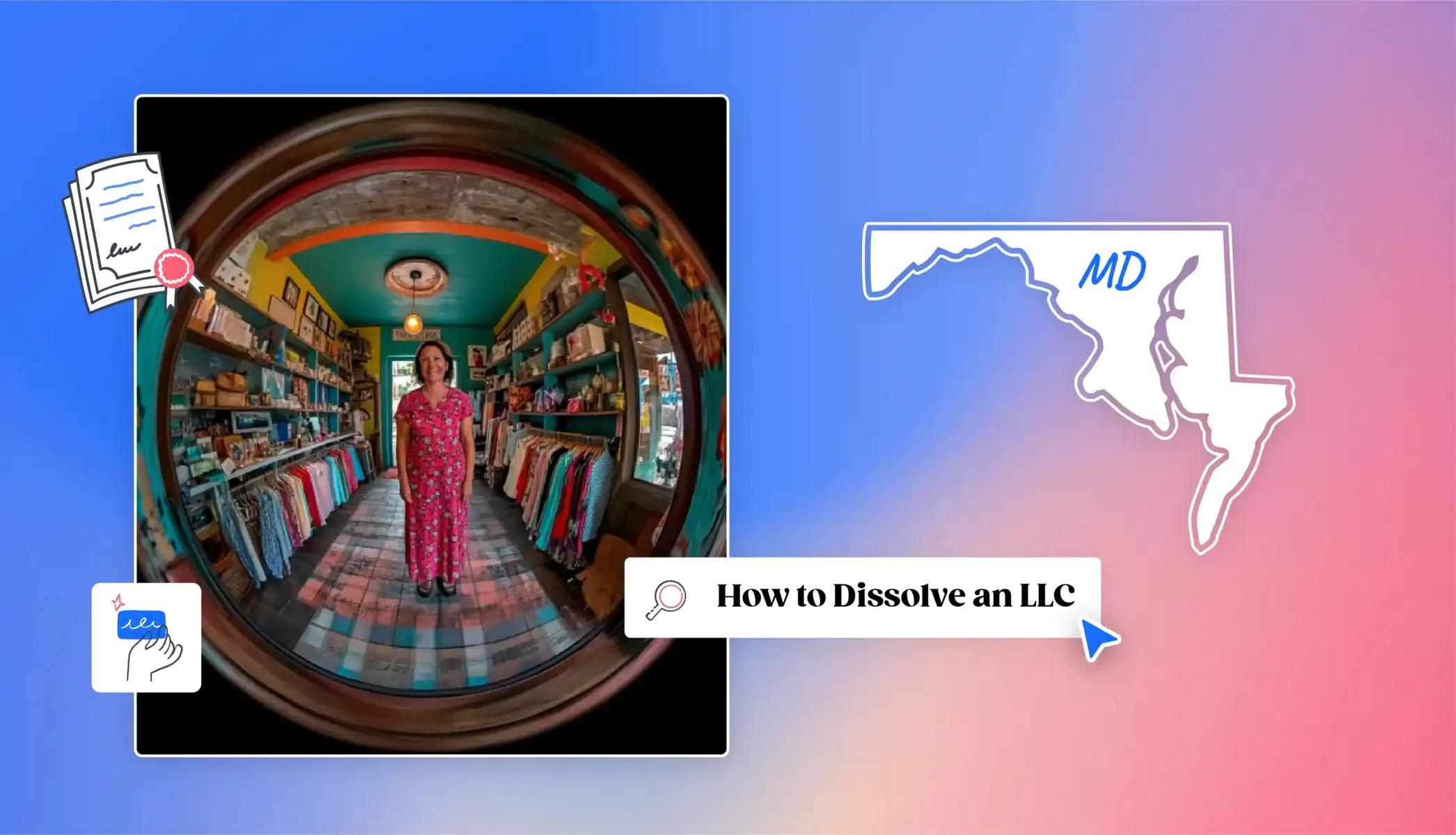 how to dissolve an llc Maryland map