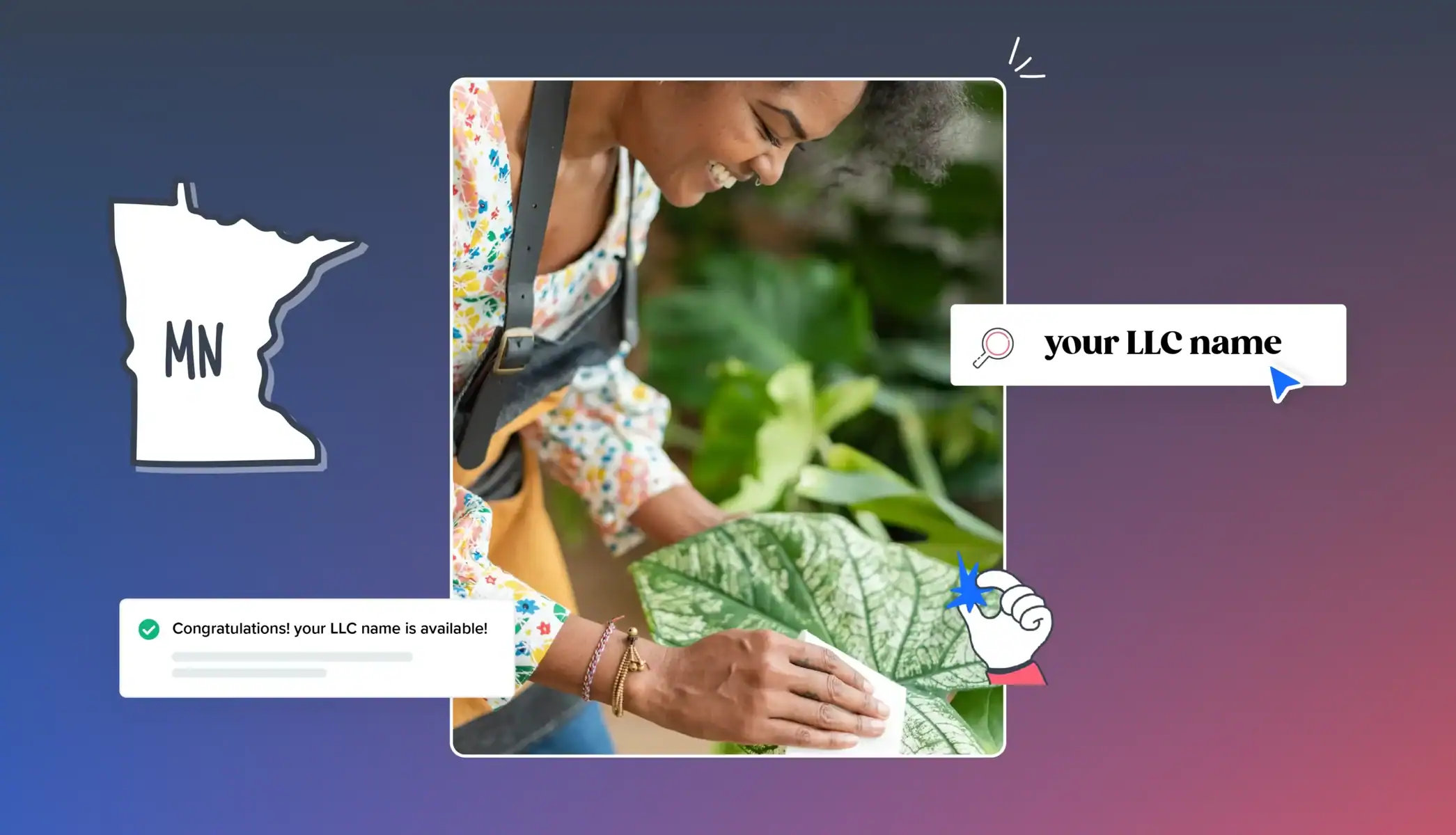 Plant business owner your llc name Minnesota map business entity search