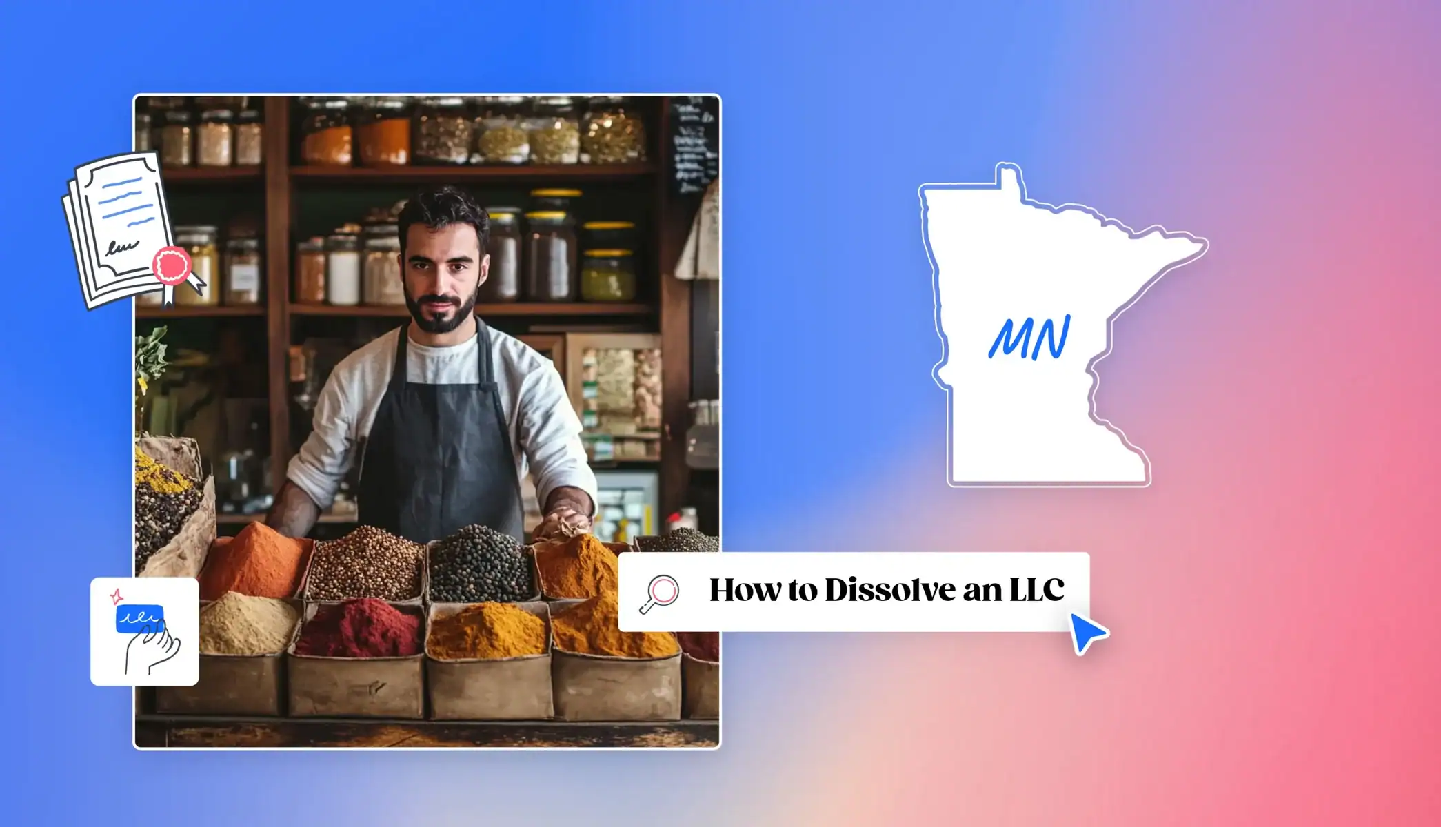 Minnesota map how to dissolve an llc spice shop busines owner