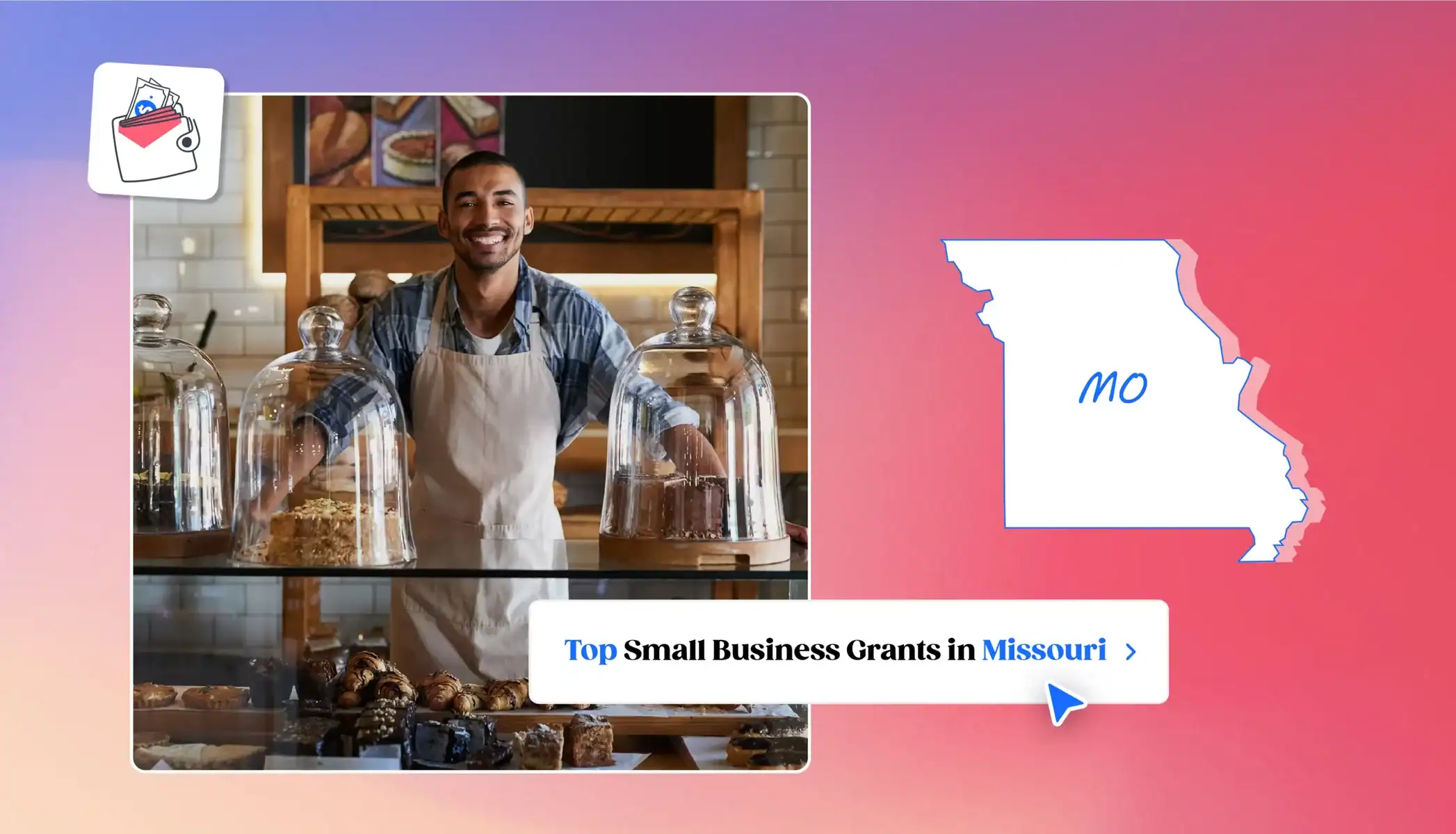 Small business owner in Missouri Missouri state map