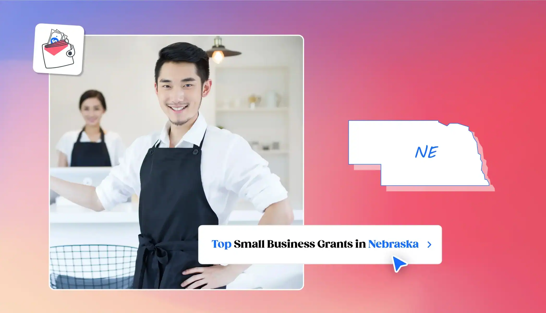 Small business owners in Nebraska Nebraska state map