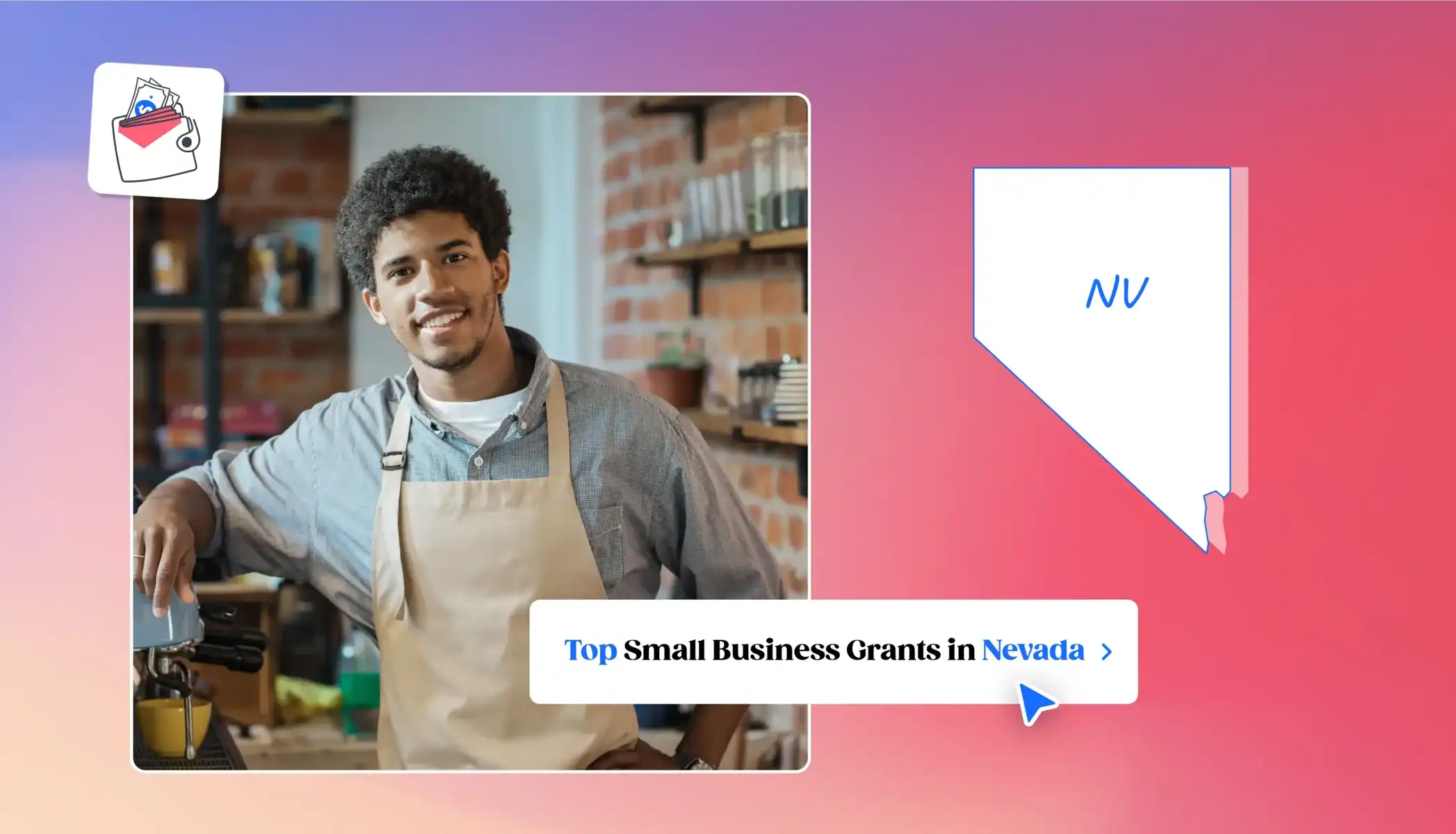 Small business owner in Nevada Nevada state map