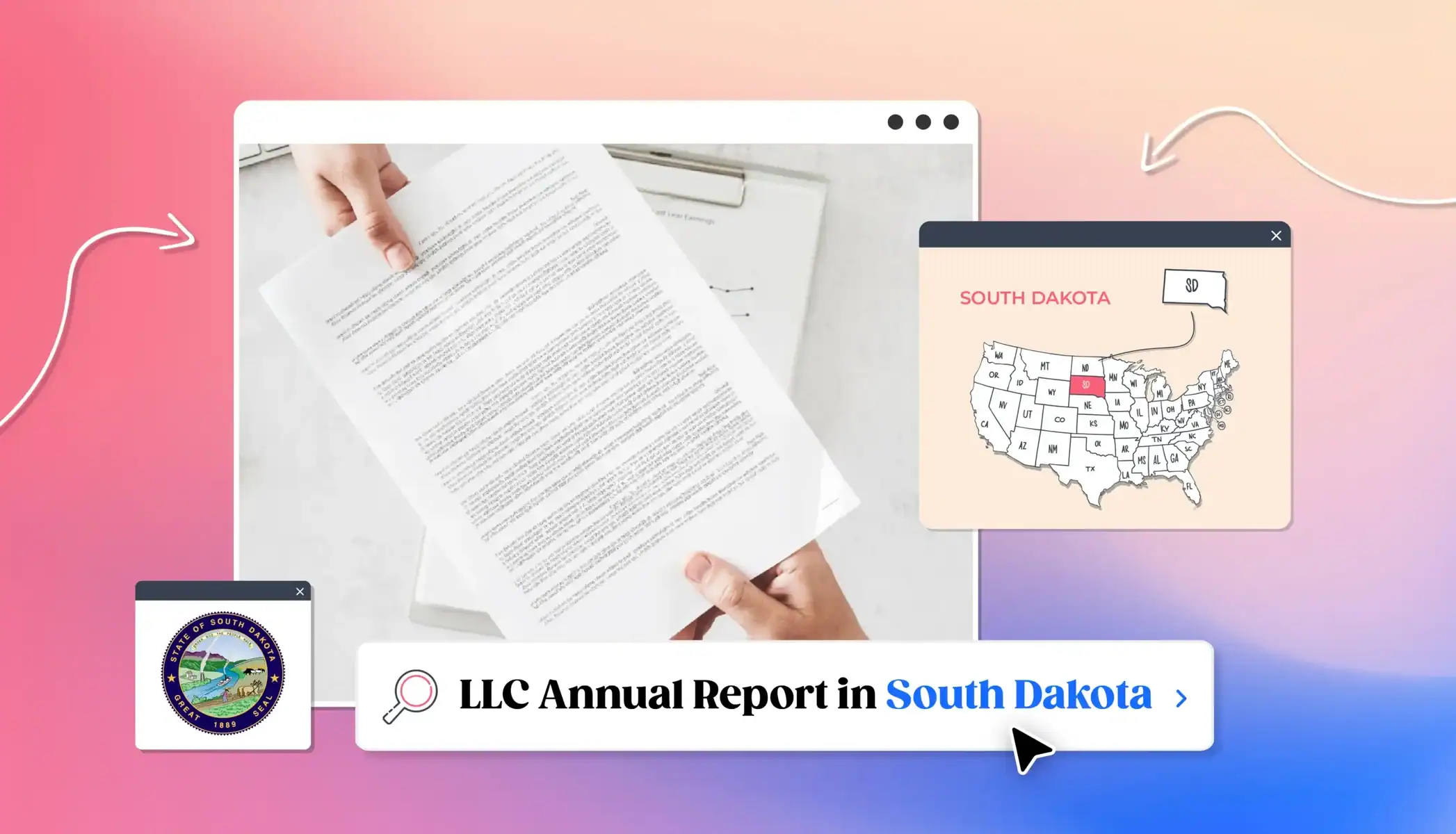South Dakota LLC Annual Report form submitted