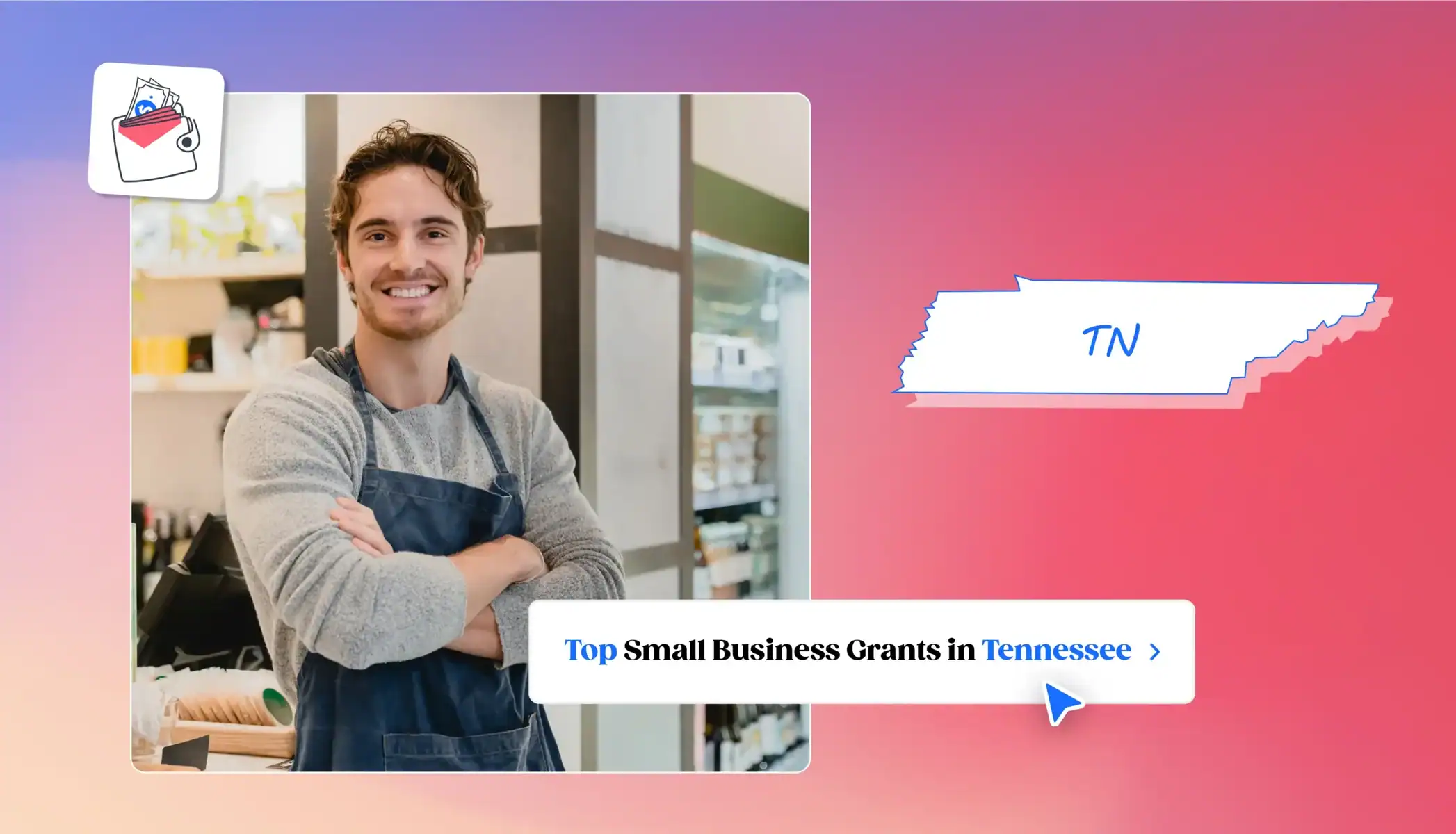 Small business owner in Tennesse Tennesse state map