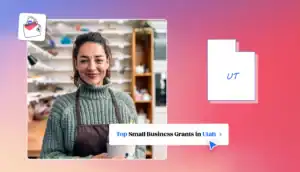 Small business owner in Utah Utah state map